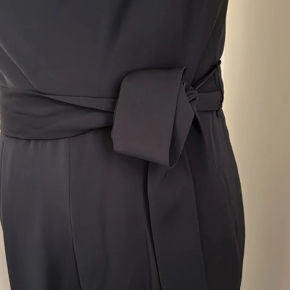 ๐ ANTONIO MELANI Black Jumpsuit with Sweetheart Neckline and Wide-Leg - Picture 15 of 17